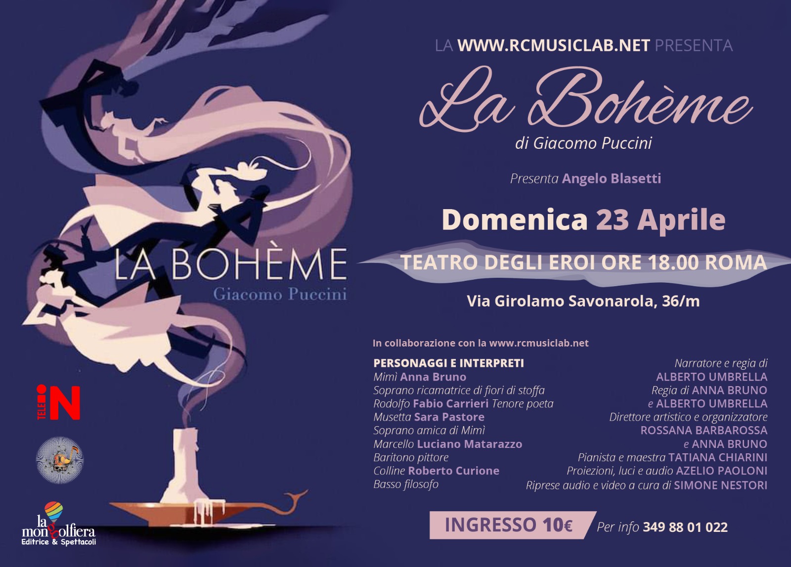 La Bohème Teatro degli Eroi Roma